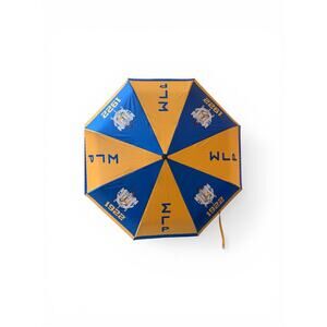 Blue and Gold Umbrella with Crest